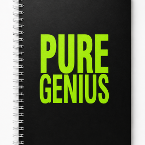 PURE GENIUS SPIRAL NOTEBOOK