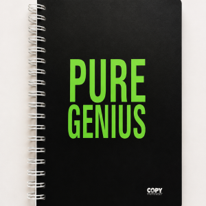 PURE GENIUS SPIRAL NOTEBOOK MINI
